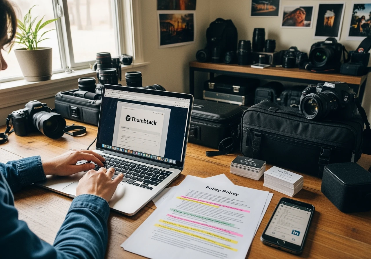 Thumbtack platform interface